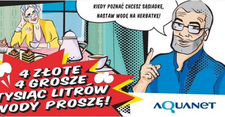 4 złote, cztery grosze, tysiąc litrów wody proszę